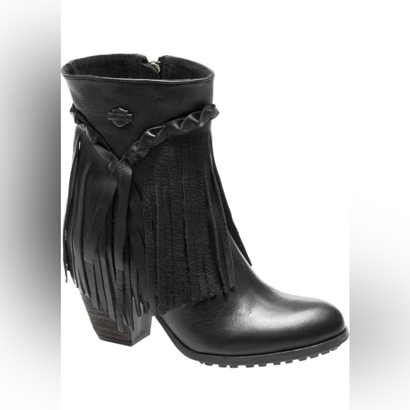 NIB! BLK HARLEY DAVIDSON RETTA BOOTS! - Picture 9 of 12